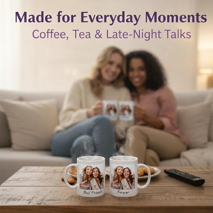 G9W168 Custom Coffee Mug, Customizable Coffee Cups with Pictures Personalized Ceramic Mug for Gifts Novelty Personalized Mugs for Friends (Yellow)