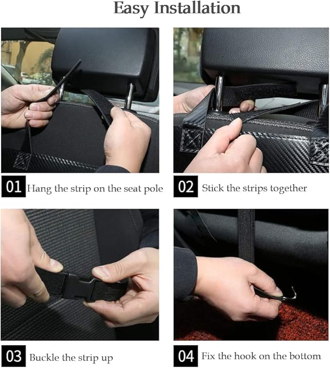 DURASIKO Car Backseat Organizer with Foldable Table Tray,Car Storage Organizer with Tablet Holder,Car Seat Back Protectors Kick Mats,Premium PU Leather Material,Compatible with Most Vehicles