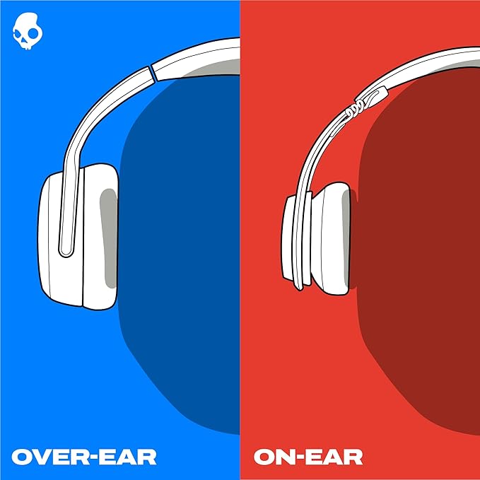 Skullcandy Crusher ANC 2 Wireless Over-Ear Bluetooth Headphones with Multi-Sensory Bass, Active Noise Cancelling, Up to 60 Hours Battery, Microphone for iPhone Android - Leopard