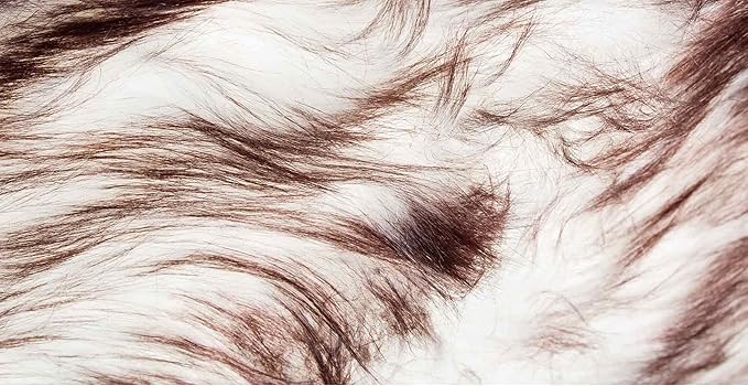 Luxe Gordon Faux Fur Rug with Soft and Fluffy Pile | Machine Washable Living Room Rug with Anti-Slip Backing | Cruelty-Free Area Rugs for Office or Bedroom, Gradient Chocolate, 5 ft x 6 ft