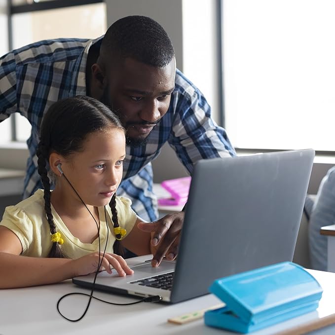 Kanayu 50 Pack Wired Earbuds Bulk for Classroom Ear Headphones Wired Basic Student Earbuds No Microphone with 3.5MM Jack for Class Laptop School Library, Individually Bagged (Gray)