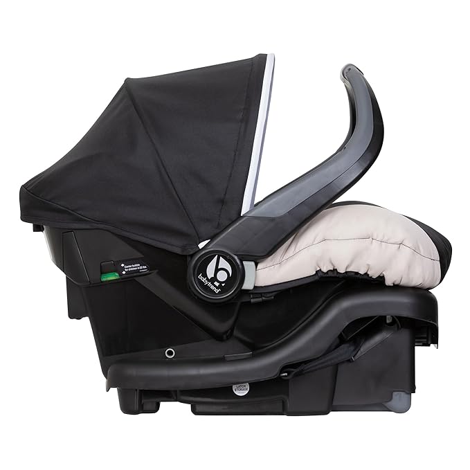 Baby Trend Ally Newborn Baby Infant Car Seat Carrier Travel System with Harness and Extra Cozy Cover for Babies Up to 35 Pounds, Modern Khaki