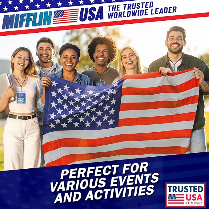 ifflin-USA Passport & Card Holders (Clear, 4x6 Inches, 10 Pack), Extra Large ID Name Badge Holder, Zipperless Vertical Plastic Card Holders