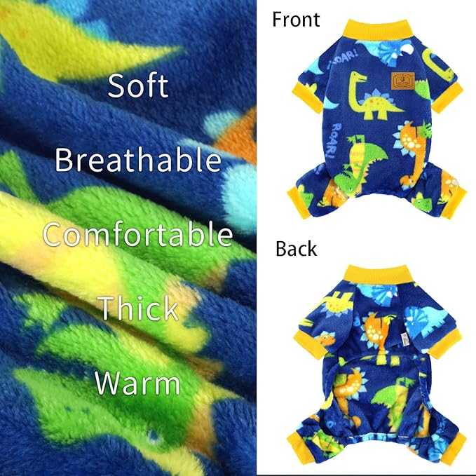 XPUDAC Dog Pajamas Fleece Dog Sweaters for Small Medium Dogs Girl Boy Soft Warm Winter Pet Clothes for Doggie Winter Christmas(XX-Large)