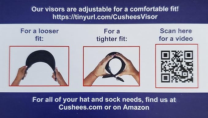Women's Slip-on Visor, White, One Size