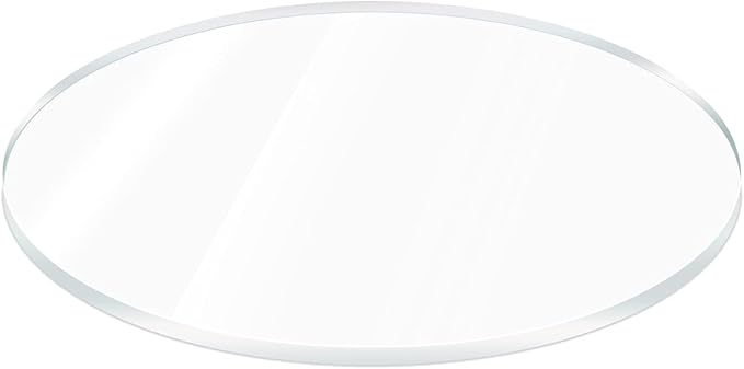Marketing Holders Acrylic Round Disc 15" Clear Circle Flat for DIY Crafts Wall 1/8" Thick Light Weight Plastic Center Piece for Weddings and Catered Events