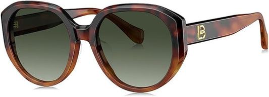 BOLON Women Lady Trendy Elegant Round Polarized Sunglasses BL3130 Ginza 55mm, Exclusive Eyewear Brand of EssilorLuxottica