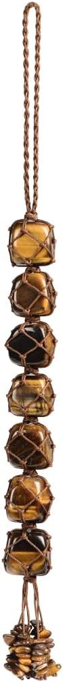 Hanging Ornaments Natural Tiger Eye Ornaments Home Decor Gemstones Reiki Feng Shui Ornament Window Wall Ornament