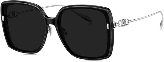 BOLON Women Trendy Elegant Oversized Square Sunglasses, Exclusive Eyewear Brand of EssilorLuxottica