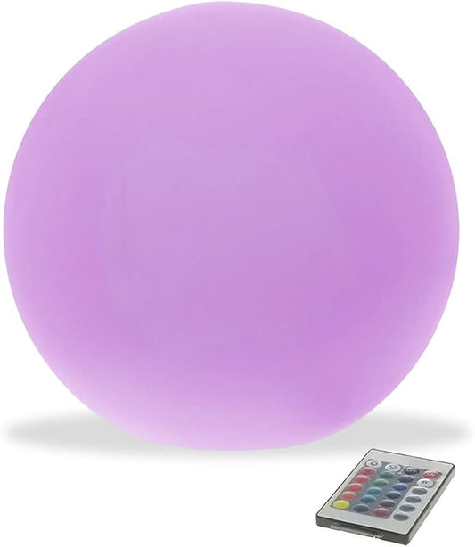 Modern Home LED Glowing Sphere w/Infrared Remote Control (12 inch)