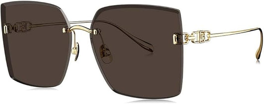 BOLON Women Trendy Elegant Oversized Square Sunglasses, Exclusive Eyewear Brand of EssilorLuxottica
