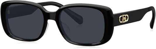 BOLON Men Women Retro 90’s Vintage Y2K Trendy Rectangle Polarized Sunglasses, Exclusive Eyewear Brand of EssilorLuxottica