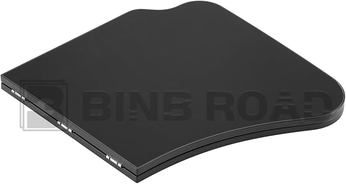 BINB ROAD Car Folding Tray Table Leather Compatible with Tesla Model 3 Y – Multi-Use Dining Tray & Laptop Stand, Fits Front Driver & Passenger Seats,Black