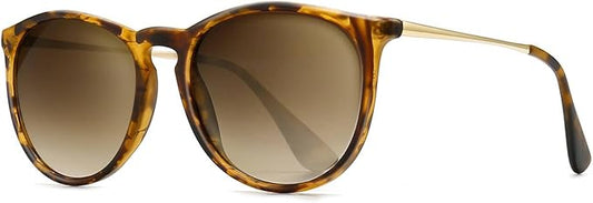 SUNGAIT Premium Vintage Round Sunglasses for Women Men Classic Retro Trendy Style