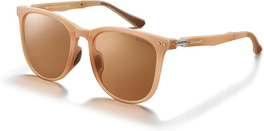 BENEUNDER Polarized Sunglasses for Men Women, Ultra Lightweight Folding Sunglasses with Organizer