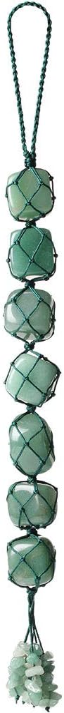 Healing Crystals Home Interior Decoration Car Hanging Ornaments Good Luck Home Decorn for Reiki Healing Good Luck Feng Shui Decorations (Green Aventurine)