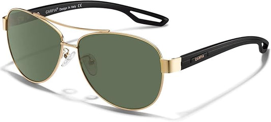 CARFIA Polarized Sunglasses for Women UV Protection Ultra-Lightweight Comfort Metal Frame Driving Glasses CA3210