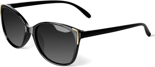Face Shadow Polarized Sunglasses for Women, Cat Eye Sunglasses for Small Face Ladies Ultralight UV400 Protection