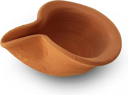 Canaanite Biblical Clay Oil Lamp – Authentic Terracotta Replica from The Time of The Bible - Handmade in The Holy Land for Christian and Jewish Prayer or Gift