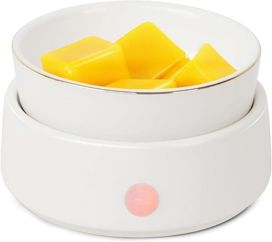 Bobolyn Wax Melt Warmer Candle Burner - Electric 3-in-1 Essential Oil Burner Ceramic Fragrance Candle Wax Burner for Scented Wax Tarts Candle Jars Essential Oils Home Office Bedroom Gift Decor