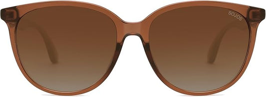 SOJOS Square Polarized Sunglasses for Women Men Vintage Style Larger Fit Shades SJ2642