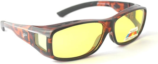 BLUE CUT Fit Over Polarized Sunglasses Solar Shield Sunglasses To Wear Over Glasses