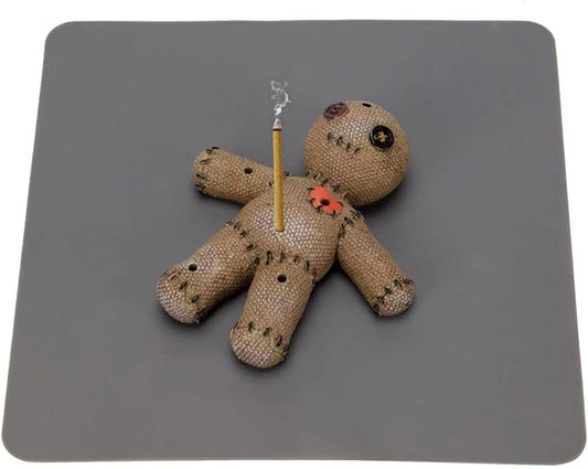Voodoo Doll Incense Holder for Sticks with Ash Catcher, Unique Incense Burner for Praying Desktop Resin Ornament for Yoga Room, Ornament Handmade Craft for Home Decoration