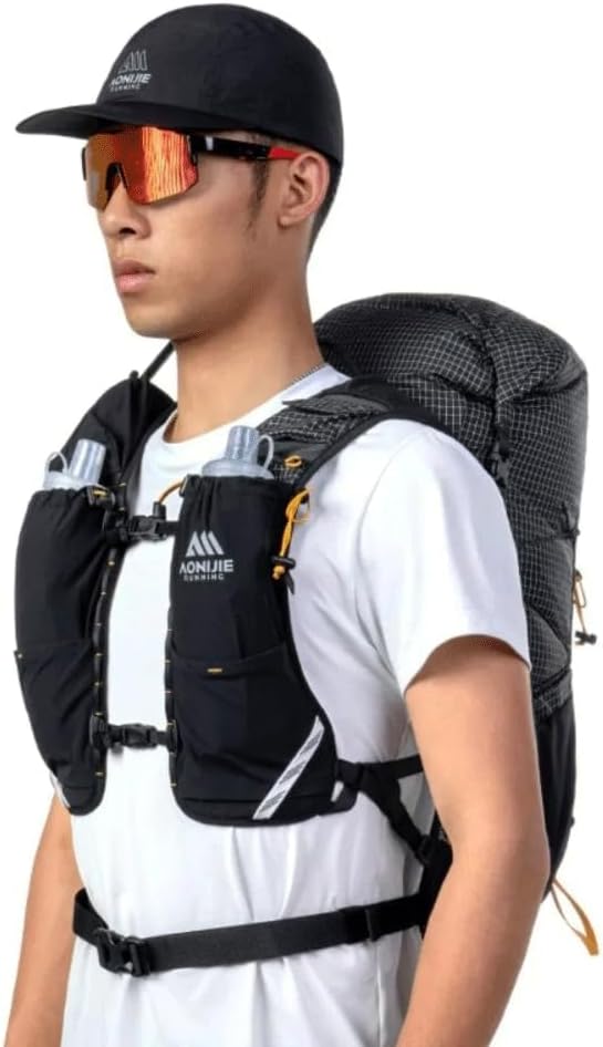 AONIJIE 30L Large Multipurpose Backpack for Travel, Hiking, Commuting, Sports & Work - Durable, Lightweight Daypack (Black)