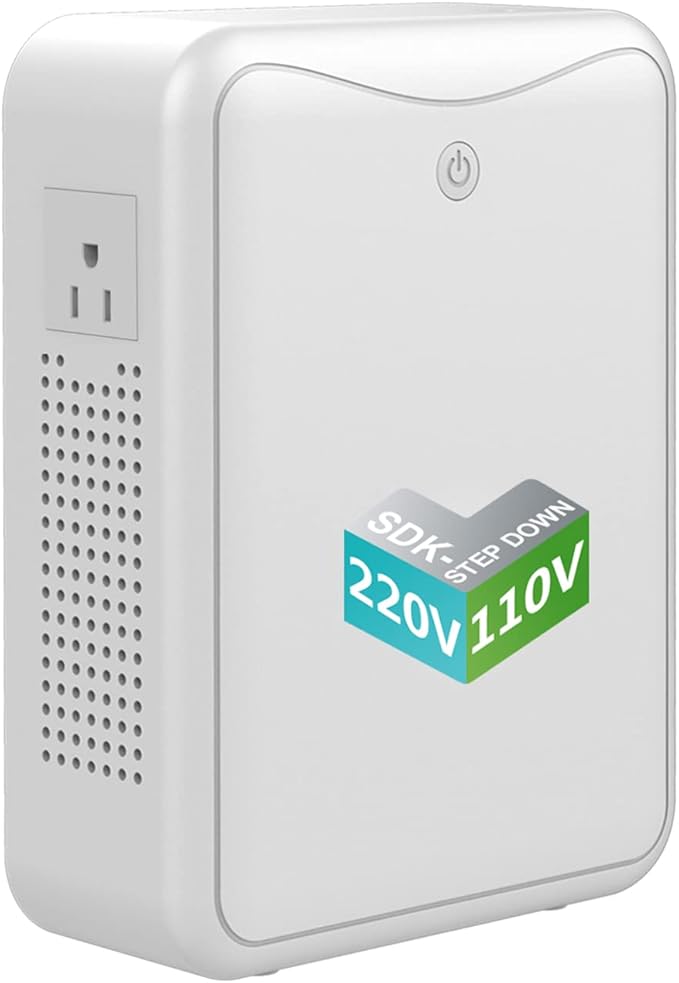 Step Down Transformer 220v to 110v Voltage Converter 2000w, No Noise, Suit for Juicer, Chocolate Machine and Other Appliances，Using US and Japan Appliance in Asia or Europe