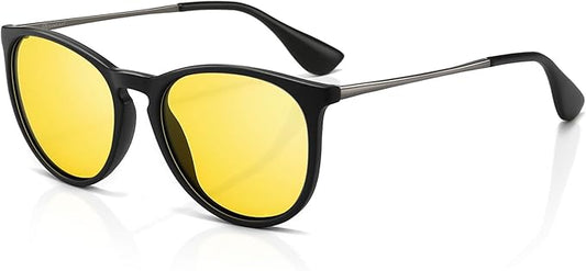 SUNGAIT Premium Vintage Round Sunglasses for Women Men Classic Retro Trendy Style