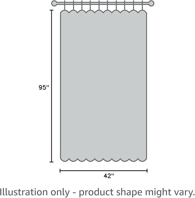 ECLIPSE Kendall Modern Blackout Thermal Rod Pocket Window Curtain for Bedroom or Living Room (1 Panel), 42" x 95", Turquoise