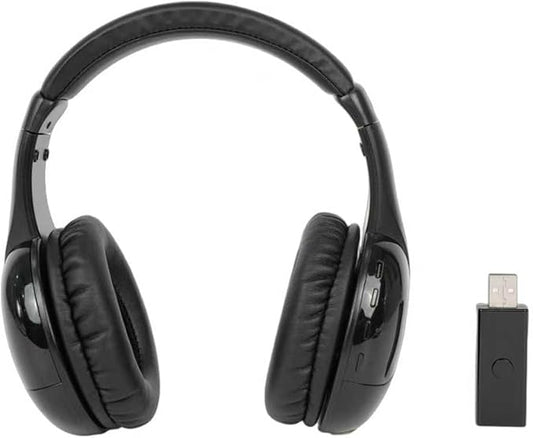 TV Wireless Headphones BT Headset Dual Mode Overear Headphones for Phone Computer DVD with Microphone for Clear Communication