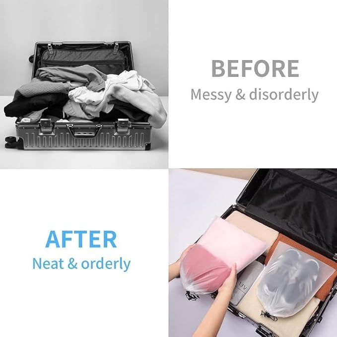 Durable Shoe Bag, 5 Counts/set Portable Dustproof & Waterproof Drawstring Pouch, Shoe Storage Bag for Men & Women, Travel & Golf Accessories, Shoes Bag