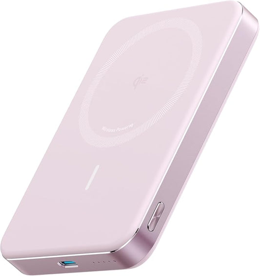 Anker MagGo Power Bank, Ultra-Slim 10,000mAh Magnetic Battery Pack, Qi2 Certified 15W Ultra-Fast MagSafe Compatible Portable Charger, Ergonomic Design, for iPhone17/16/15/14 Series Only（Not for Pixel）