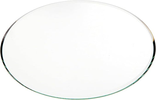 Plymor 6" Round, 3mm Thick Beveled Glass Mirror Circle