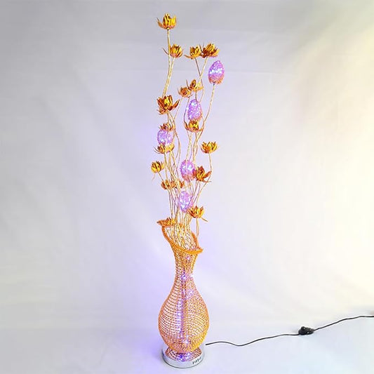 Nordic Modern Flower Floor Lamp Fashion Art Living Room Sofa Bedroom Wedding LED Originality Decorative Standing Light (Style 23)