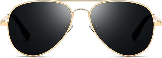 SUNGAIT Classic Aviator Sunglasses for Men Women Polarized UV400 Protection Vintage Retro Chic