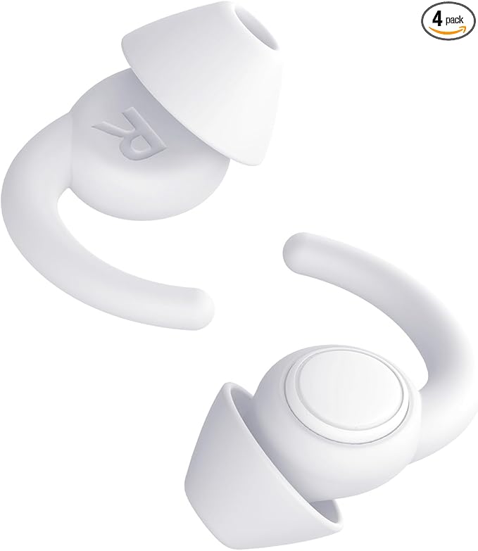 Afflatus Kids Ear Plugs for Sleeping and Small Ear Canls, Age 10-17, Comfort Earplugs for Small Ears, Sleep, Noise Reduction, Concerts, Reusable, Washable (Size S, Pairs*2) (Pack in Bag)