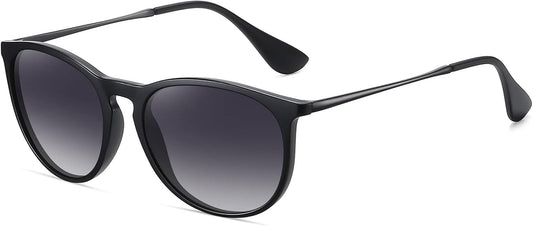 Retro sunglasses womens 2024 trendy round classic glasses
