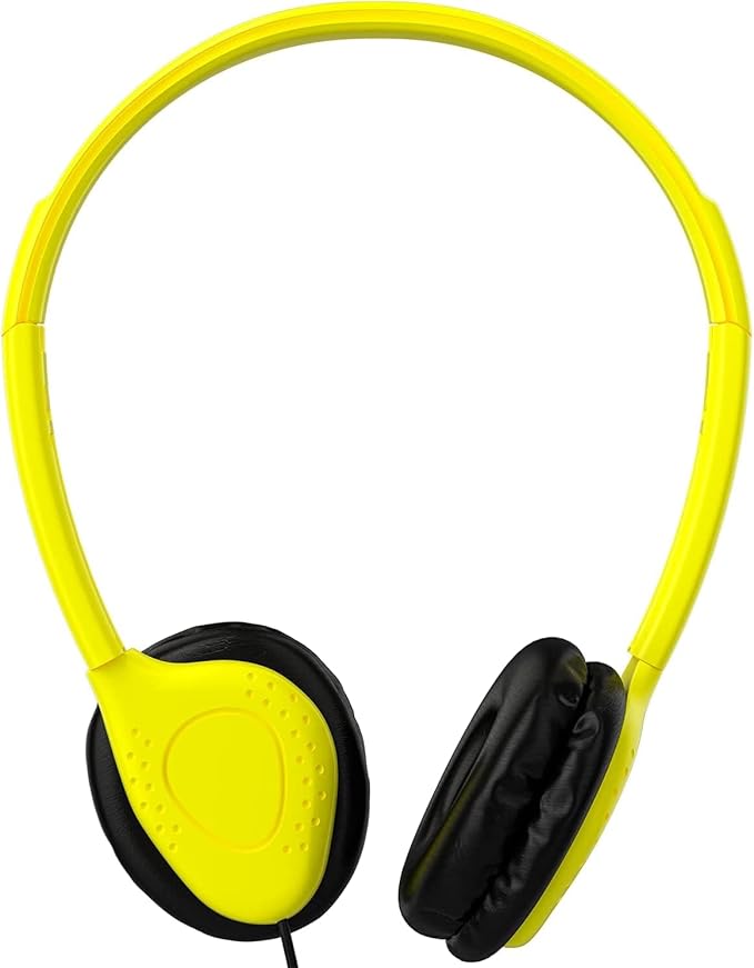 Maeline Bulk Classroom Student Headphones On Ear Stereo Headphones Adjustable Band & Faux Leather Cushions for Kids Online Learning, Library, School, Travel - 3.5mm Plug - 500 Pack - Multi Colors