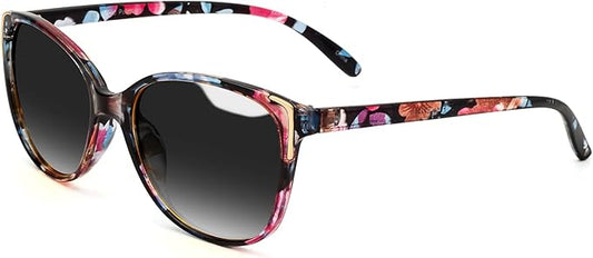 Face Shadow Polarized Sunglasses for Women, Cat Eye Sunglasses for Small Face Ladies Ultralight UV400 Protection