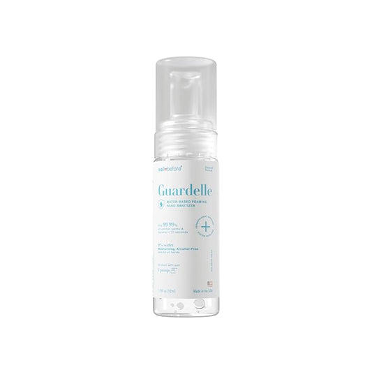 Well Before Guardelle, Alcohol-Free Foaming Hand Sanitizer - 97% Water, Non-Sticky Micro-Foam, 1.75 fl oz (Pack of 1)