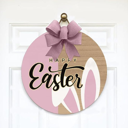 Happy Easter Front Door Sign, Every Welcome Spring Wreath, Festive Seasonal Entry Decoration, Charming Wall Accent, Holiday Home Display For Springtime Celebrations Doorsign_281125_SR6_5