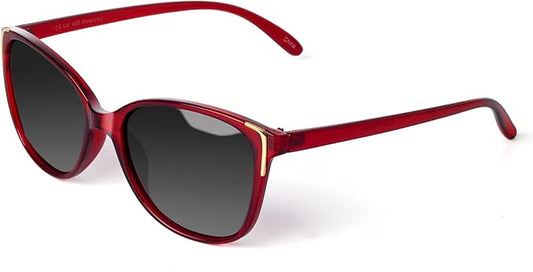 Face Shadow Polarized Sunglasses for Women, Cat Eye Sunglasses for Small Face Ladies Ultralight UV400 Protection