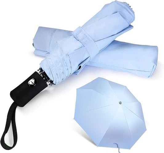 Shinok Travel Umbrella Compact Folding Sun Umbrellas Lighweight Auto Open Close for Women Parasol