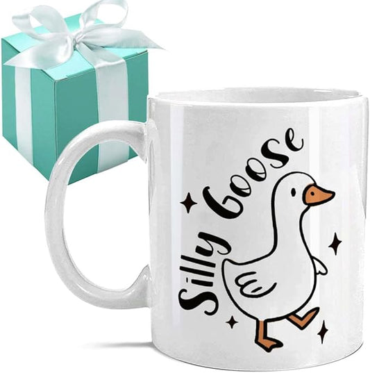 Goose Mug - Funny Gifts for Women Friends - Funny Christmas Gift for Bestie Best Friend - Silly Goose Gifts 11 OZ
