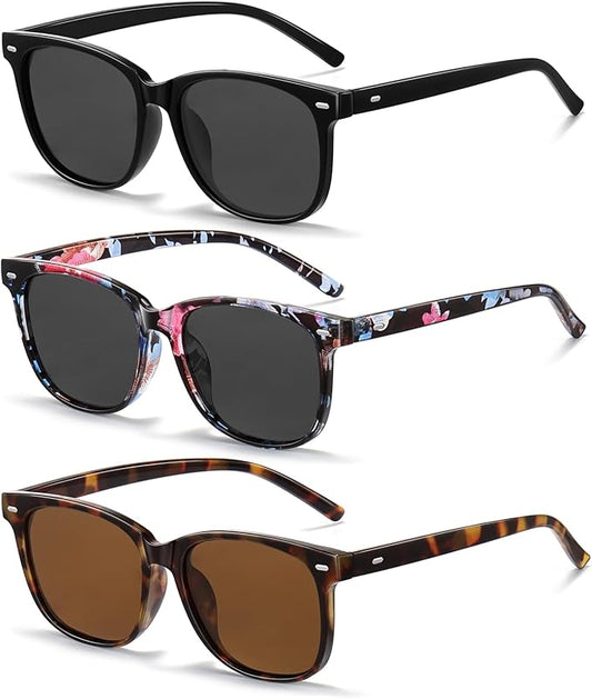 Wzerry Sunglasses for Women Polarized, Sun Glasses Vintage Style Trendy Round UV400 Protection Lens