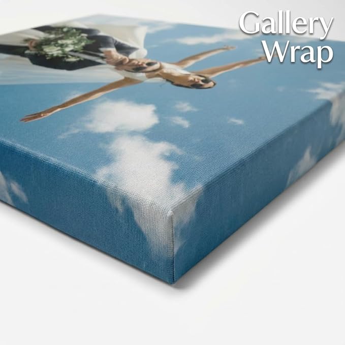 Custom Canvas Prints with Your Photos, Frameless Wall Art Canvas, Personalized Photo Print for Home Decor, Family & Pet Pictures, Gifts for Birthday & Anniversary, Made in USA (14"L x 11"W)