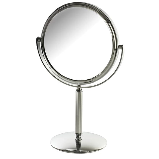 Small 5X Magnifying Mirror - 5.5" Makeup Mirror in Chrome Finish - Model MC105C