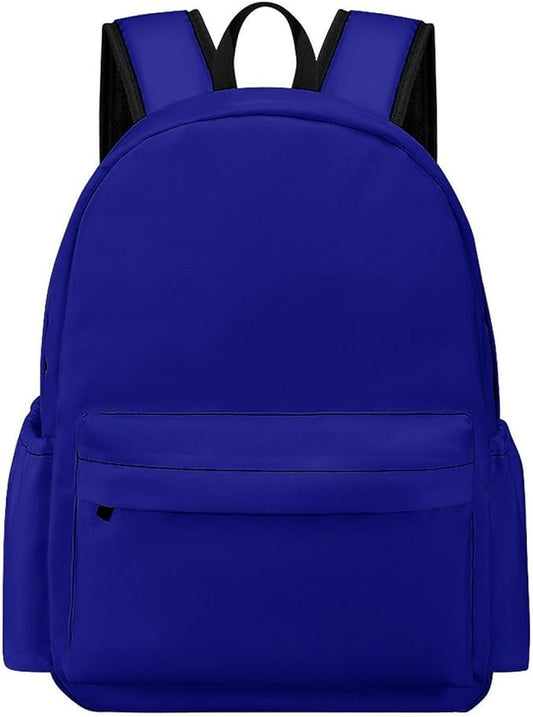 Navy Blue Backpack Adult Travel Daybag for Women Men College Backpack for Vacation Hiking Camping Bag